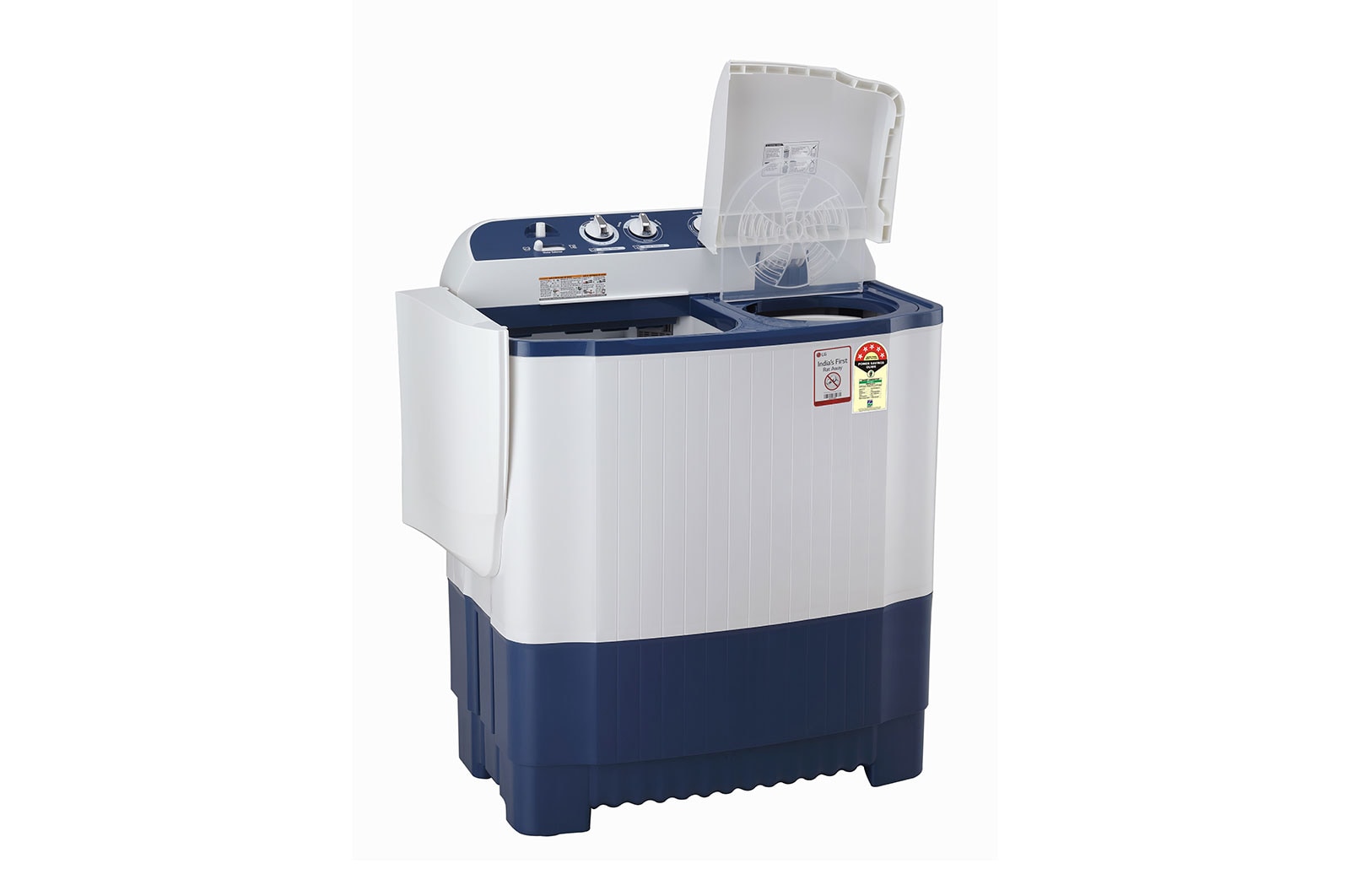 LG 7.5Kg, Semi Automatic Washing Machine, Roller Jet Pulsator, Dark Blue , P7510RBAZ