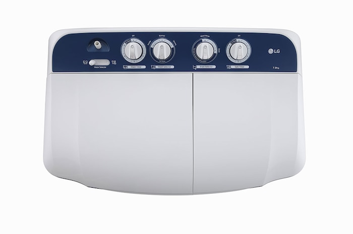 LG 7.5Kg Semi Automatic Washing Machine, Roller Jet Pulsator, Dark Blue, 5 Star, P7510RBAZ