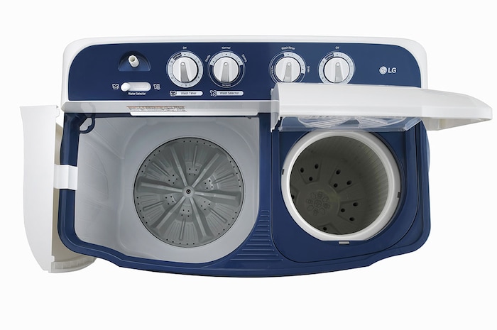 LG 7.5Kg Semi Automatic Washing Machine, Roller Jet Pulsator, Dark Blue, 5 Star, P7510RBAZ