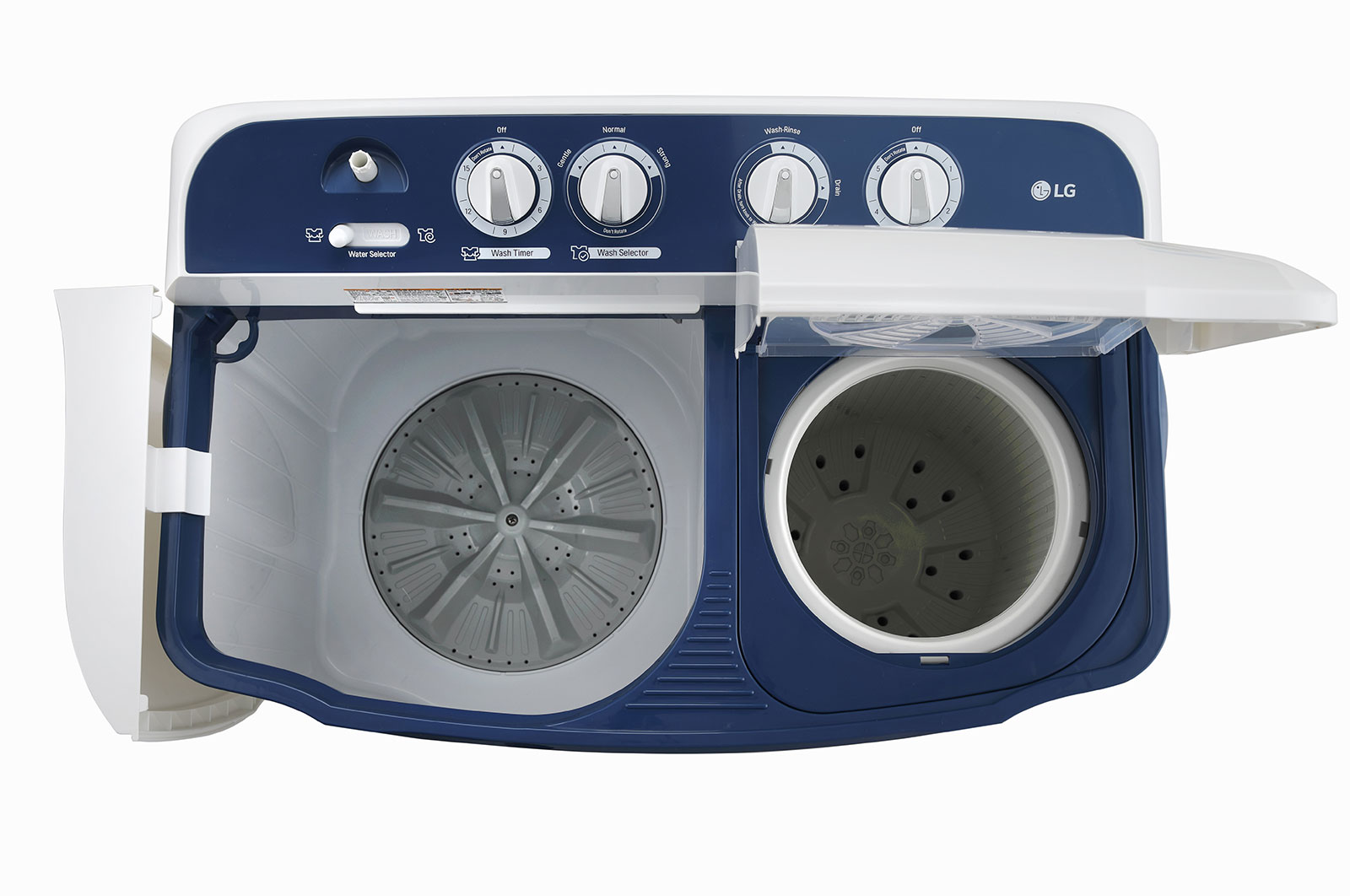 LG 7.5Kg, Semi Automatic Washing Machine, Roller Jet Pulsator, Dark Blue , P7510RBAZ