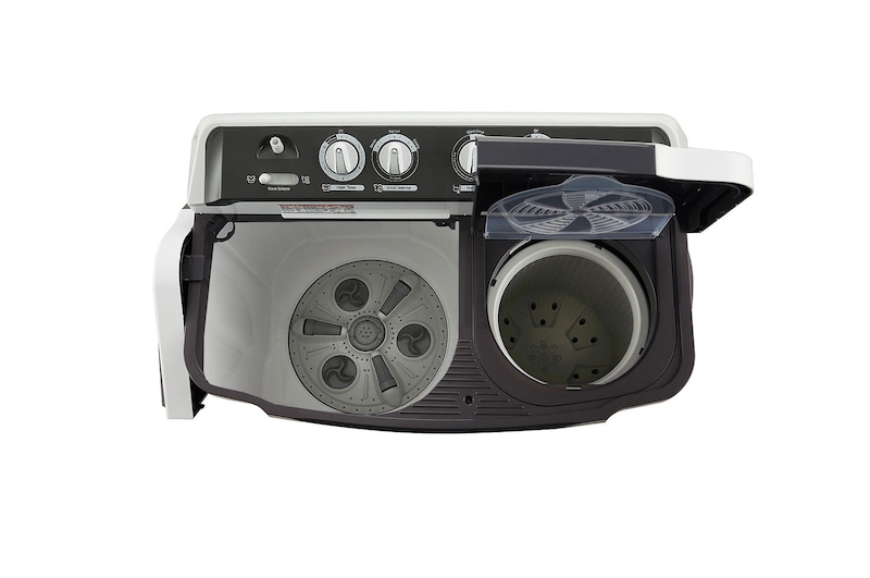 LG 7.5 Kg Semi Automatic Washing Machine, Roller Jet Pulsator, 3 Wash Programs, Dark Grey, P7510RGAZ
