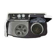 LG 7.5Kg Semi Automatic Top Load Washing Machine, Roller Jet Pulsator, Dark Gray, P7510RGAZ