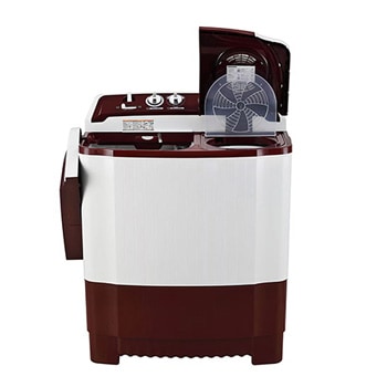 LG 7.5Kg Semi Automatic Washing Machine, Roller Jet Pulsator, Burgundy, 5 Star, P7510RRAZ