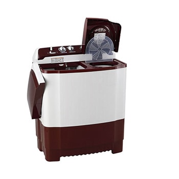 LG 7.5Kg Semi Automatic Washing Machine, Roller Jet Pulsator, Burgundy, 5 Star, P7510RRAZ