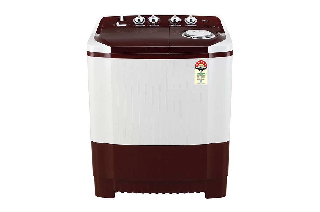 LG P7510RRAZ semi automatic washing machine front view
