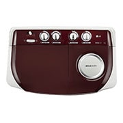 LG 7.5Kg Semi Automatic Top Load Washing Machine, Roller Jet Pulsator, Burgundy, P7510RRAZ