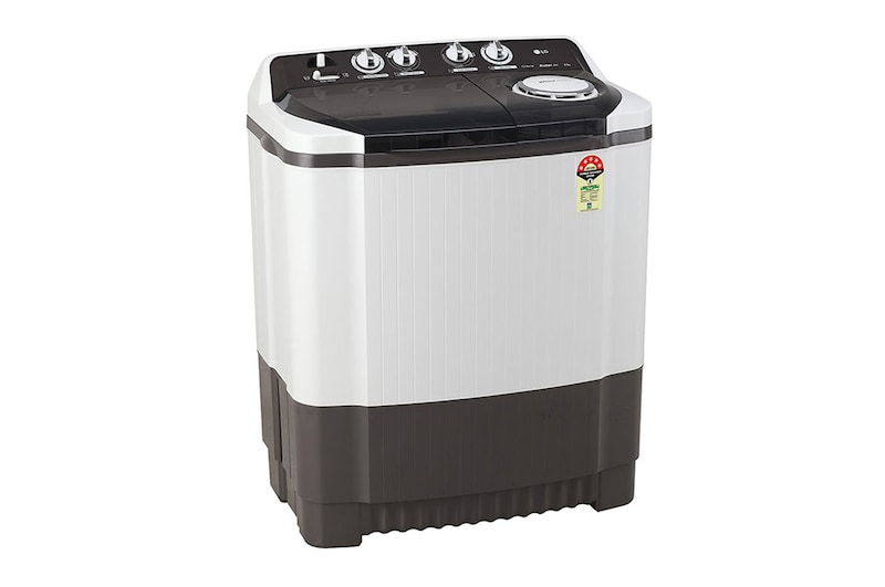 LG 8Kg Semi Automatic Top Load Washing Machine, Roller Jet Pulsator + Soak, Rat Away, Dark Gray, P8030SGAZ