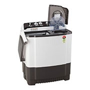 LG 8Kg Semi Automatic Top Load Washing Machine, Roller Jet Pulsator + Soak, Rat Away, Dark Gray, P8030SGAZ