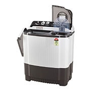 LG 8Kg Semi Automatic Top Load Washing Machine, Roller Jet Pulsator + Soak, Rat Away, Dark Gray, P8030SGAZ