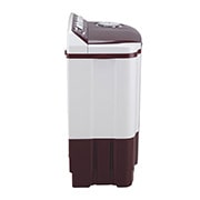 LG 8Kg Semi Automatic Top Load Washing Machine, Roller Jet Pulsator, Rat Away, Burgundy, P8030SRAZ