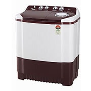 LG 8Kg Semi Automatic Top Load Washing Machine, Roller Jet Pulsator, Rat Away, Burgundy, P8030SRAZ