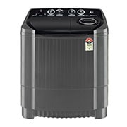 LG 8Kg, Semi Automatic Top Load Washing Machine, Roller Jet Pulsator + Soak, Middle Black , P8035SKAZ
