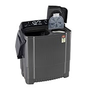 LG 8Kg, Semi Automatic Top Load Washing Machine, Roller Jet Pulsator + Soak, Middle Black , P8035SKAZ