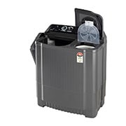 LG 8Kg, Semi Automatic Top Load Washing Machine, Roller Jet Pulsator + Soak, Middle Black , P8035SKAZ