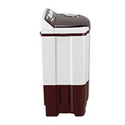 LG 8Kg Semi Automatic Top Load Washing Machine, Roller Jet Pulsator + Soak, Burgundy, P8035SRAZ