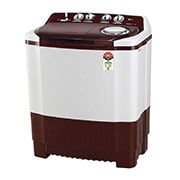 LG 8.5Kg Semi Automatic Top Load Washing Machine, Roller Jet Pulsator + Soak, Burgundy, P8530SRAZ
