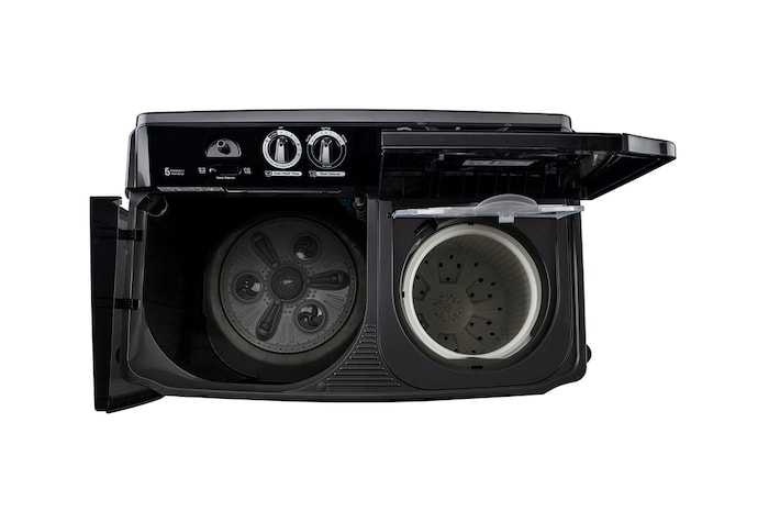 top view with door open