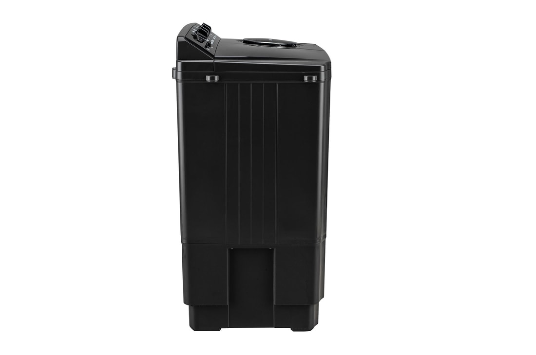 LG 8.5Kg Semi Automatic Top Load Washing Machine, Roller Jet Pulsator + Soak, Full Black,5 Star, P8535SLMZ