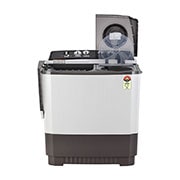 LG 9Kg Semi Automatic Top Load Washing Machine, Roller Jet Pulsator + Soak, Dark Gray, P9041SGAZ