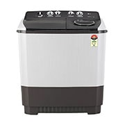 LG 9Kg Semi Automatic Top Load Washing Machine, Roller Jet Pulsator + Soak, Dark Gray, P9041SGAZ