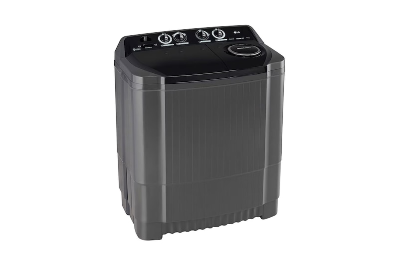 LG 9.5Kg Semi Automatic Washing Machine, , Roller Jet Pulsator + Soak, Rat Away, Middle Black, 5 Star, P9555SKAZ