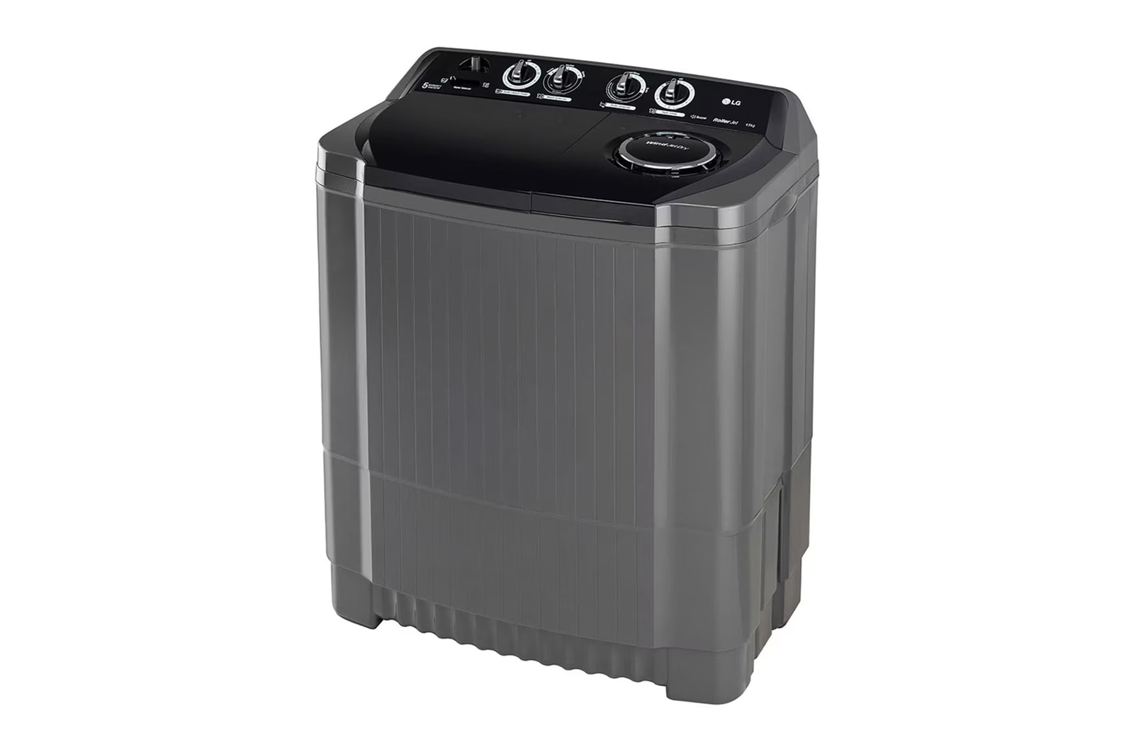 LG 9.5Kg Semi Automatic Washing Machine, , Roller Jet Pulsator + Soak, Rat Away, Middle Black, 5 Star, P9555SKAZ