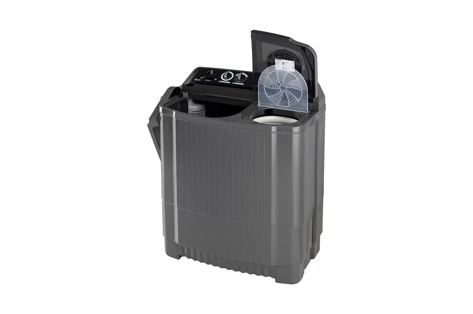 LG 9.5Kg Semi Automatic Washing Machine, , Roller Jet Pulsator + Soak, Rat Away, Middle Black, 5 Star, P9555SKAZ