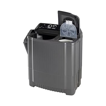 LG 9.5Kg Semi Automatic Washing Machine, , Roller Jet Pulsator + Soak, Rat Away, Middle Black, 5 Star, P9555SKAZ