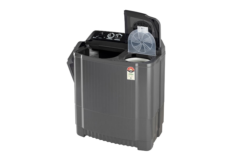 LG 9.5Kg, Semi Automatic Top Load Washing Machine, , Roller Jet Pulsator + Soak, Rat Away, Middle Black , P9555SKAZ