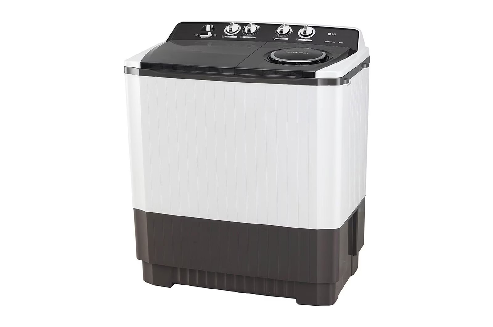 LG 9.5Kg Semi Automatic Washing Machine, Roller Jet Pulsator + Soak, Dark Grey, 5 Star, P955ASGAZ