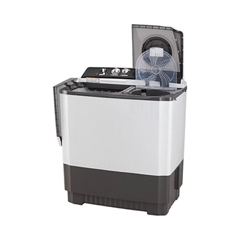 LG 9.5Kg Semi Automatic Washing Machine, Roller Jet Pulsator + Soak, Dark Grey, 5 Star, P955ASGAZ