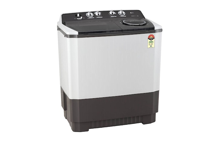 LG 9.5Kg Semi Automatic Washing Machine, Roller Jet Pulsator + Soak, Dark Grey, 5 Star, P955ASGAZ