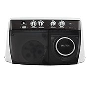 LG 9.5Kg Semi Automatic Top Load Washing Machine, Roller Jet Pulsator + Soak, Dark Gray, P955ASGAZ