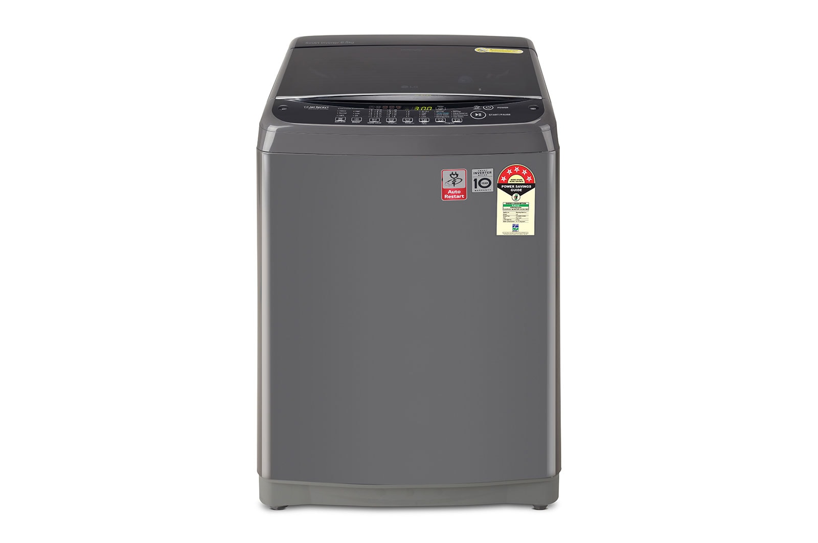 LG 6.5 kg, Top Load Washing Machine, Jet Spray+, Middle Black, T65SJMB1Z