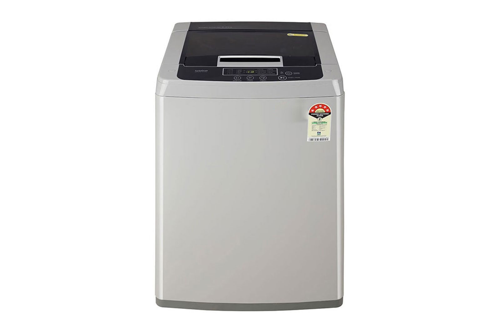 LG 6.5Kg Top Load Washing Machine, Smart Inverter Motor, Middle Free Silver, T65SKSF1Z