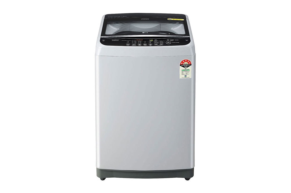 LG T70SJSF3Z top loading washing machine front view