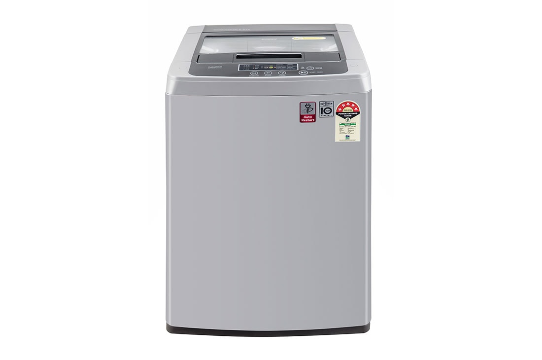 LG 7Kg Top Load Washing Machine, Smart Inveter Motor, Middle Free Silver, T70SKSF4Z