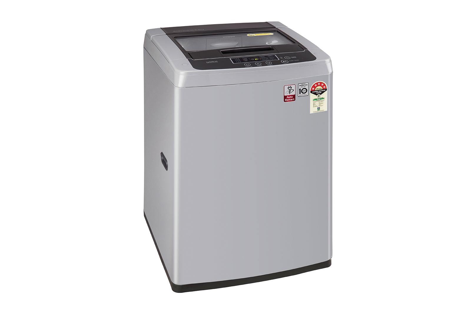 LG 7Kg Top Load Washing Machine, Smart Inveter Motor, Middle Free Silver, T70SKSF4Z