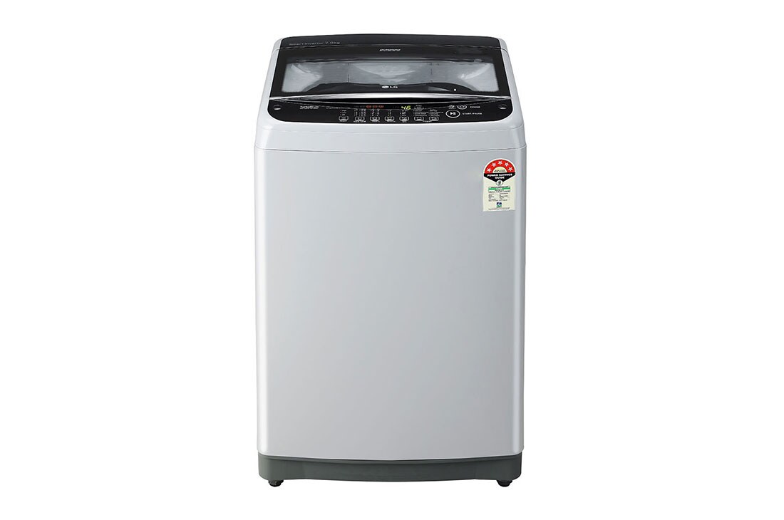 LG T70SNSF3Z top loading washing machine front view