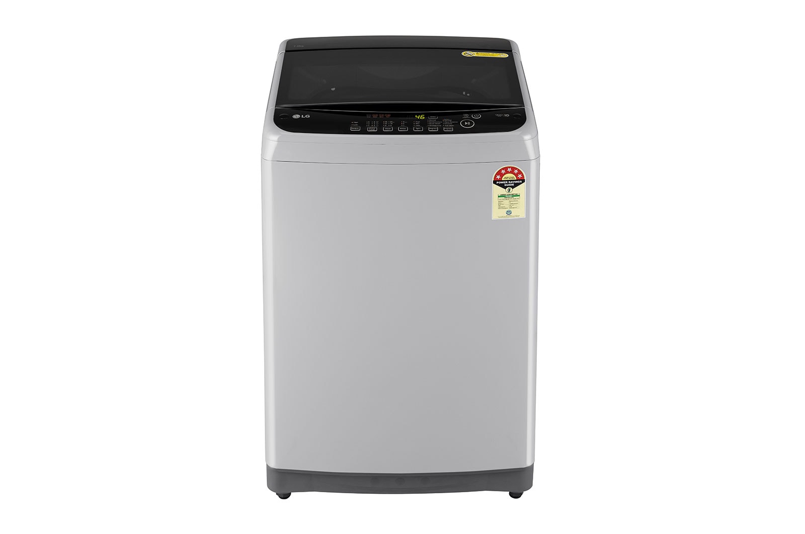 LG T70SPSF1ZA top loading washing machine front view
