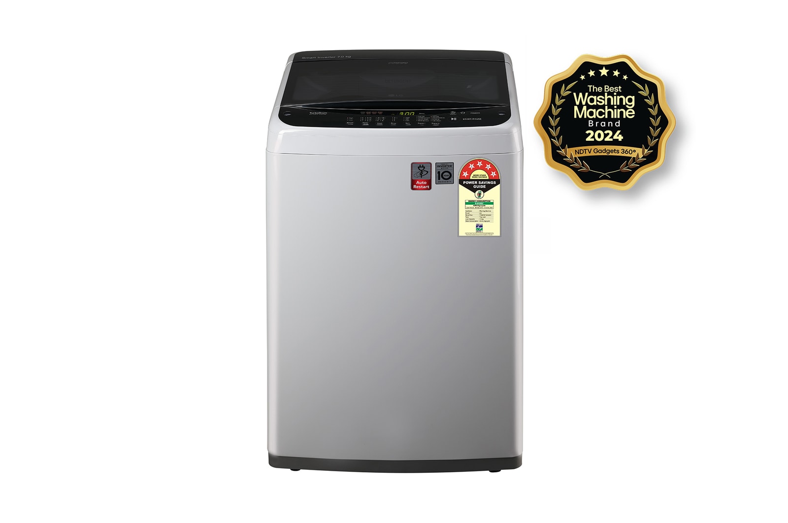 Lg 7.5 kg top load washing machine with smart inverter motor shop