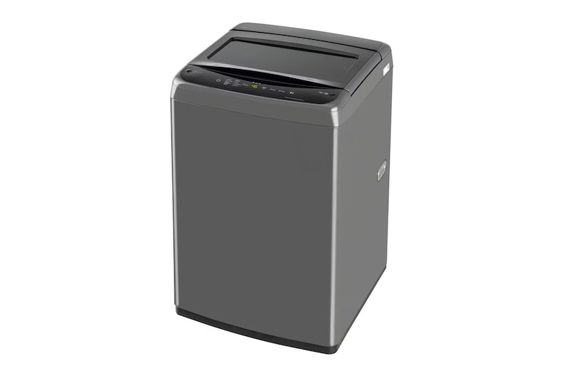Right side view of LG T70VBMB1Z 7 kg Top Load Washing Machine with Smart Inverter Motor in Middle Black