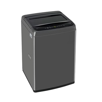 Left Side view of LG T70VBMB1Z 7 kg Top Load Washing Machine with Smart Inverter Motor in Middle Black