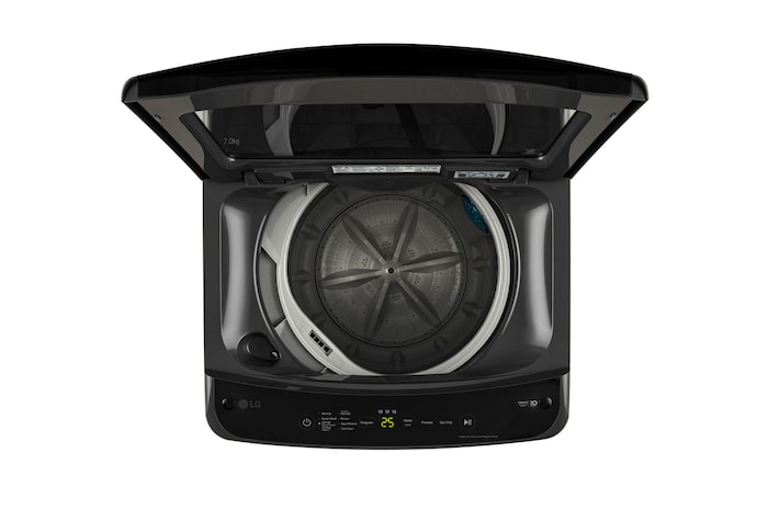 top view with door open