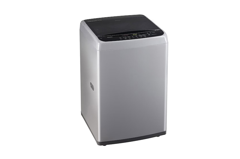 LG 7.5Kg Top Load Washing Machine, Smart Inverter Motor, Middle Free Silver, 5 Star, T75SPSF1Z