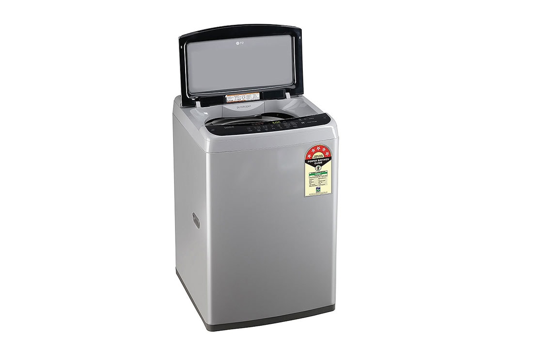 LG 7.5Kg Top Load Washing Machine, Smart Inverter Motor, Middle Free Silver, 5 Star, T75SPSF1Z