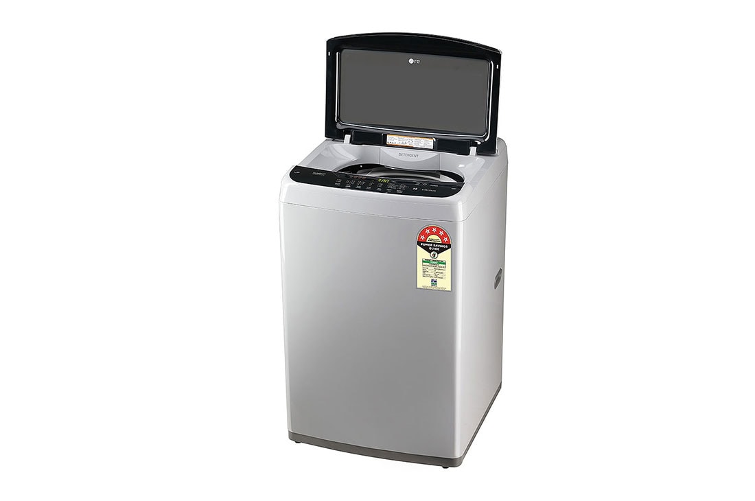 LG 7.5Kg Top Load Washing Machine, Smart Inverter Motor, Middle Free Silver, 5 Star, T75SPSF1Z