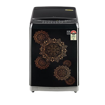 LG T80SJRG1Z top loading washing machine front view