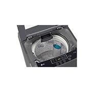 LG 8Kg Top Load Washing Machine, Turbodrum™, Middle Black, T80SKMB1Z