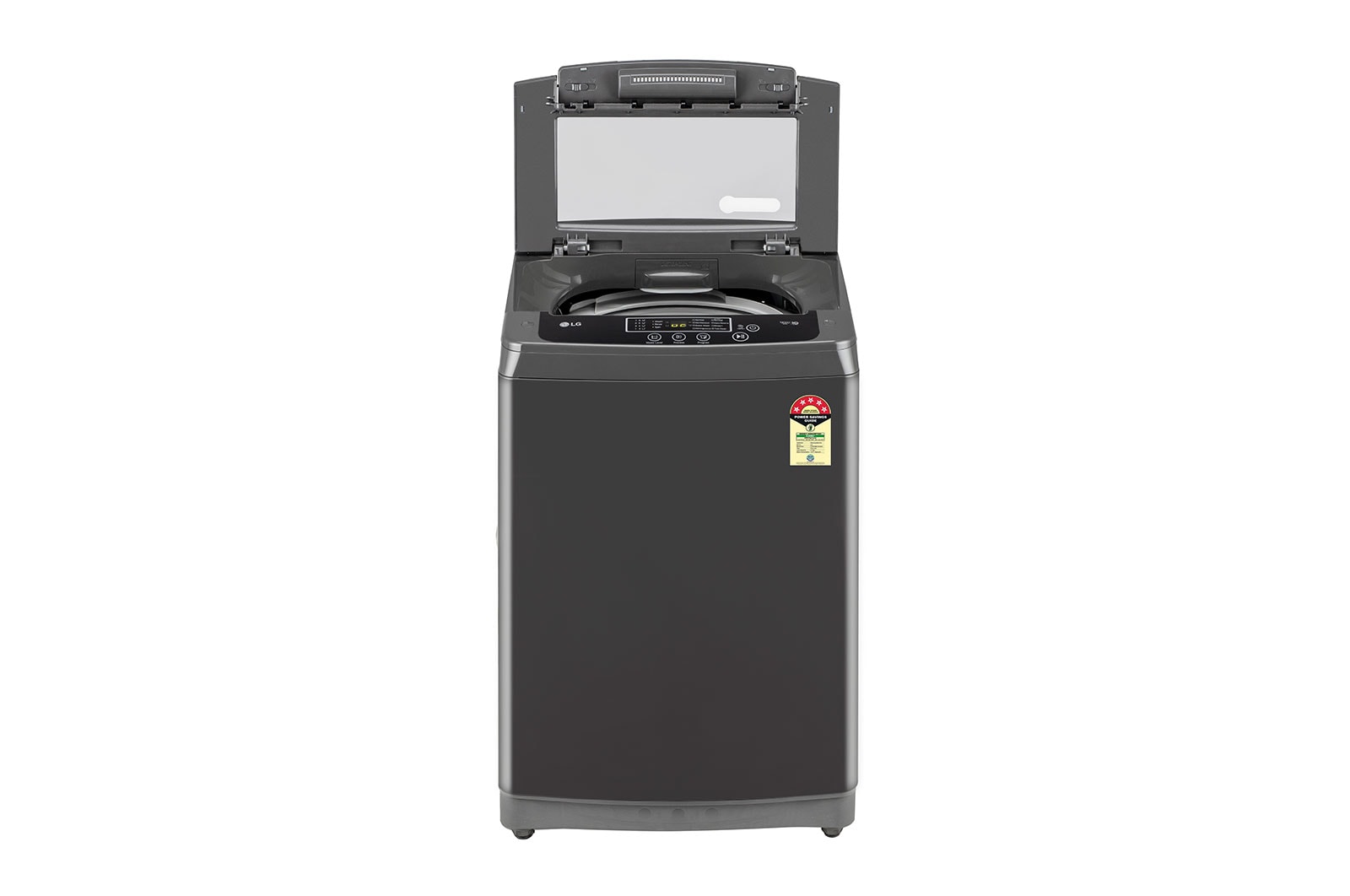 LG 8Kg Top Load Washing Machine, Turbodrum™, Middle Black, T80SKMB1Z